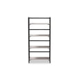 thumbnail image 3 of Baxton Studio Lakota Modern Industrial Light Grey Finished Wood and Black Metal 4-Tier Display Shelf, 3 of 7