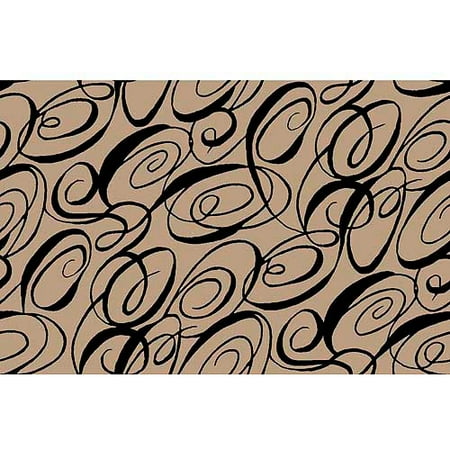Springs Creative Creative Cuts Burlap Print Cali-Loops, 47/48, 1.5-Yard Bolt, Black