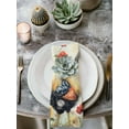 thumbnail image 3 of Hokiten Kitchen Dinner Napkins Set of 8 Vintage Rooster Cloth Napkins Reusable Washable Table Napkins for Weddings Cocktail Parties Holiday Table Decor 20x20 Inch, 3 of 8