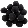 thumbnail image 2 of Essentials By Leisure Arts Pom Poms, Black, 1.5", 15 Pieces Per Pack, 2 of 3