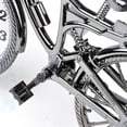 thumbnail image 3 of Reloj despertador de lujo, creativo, retro, novedoso, con forma de bicicleta, for escritorio, decoración del hogar y el dormitorio, 3 of 7