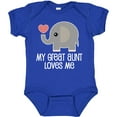 thumbnail image 3 of Inktastic Great Aunt Loves Me Elephant Boys or Girls Baby Bodysuit, 3 of 5