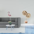 thumbnail image 2 of CoudarTitie Flamingo Leaf Resin Metal Bird Statue Modern Art Sculpture Creative Nordic Figurine Home Decor Abstract Ornament for Garden Table Party, 2 of 8