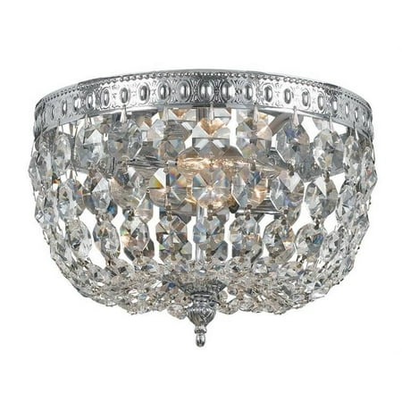 

Richmond 2 Light Sunnybank Meadows in Traditional and Contemporary Style 8 inches Wide By 5.5 inches High-Polished Chrome Finish-Swarovski Strass