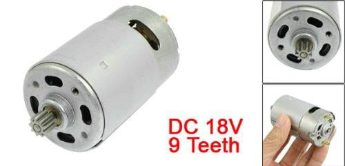 9 Teeth DC 12V Shank Gear Motor Replacement for Rechargeable Electric Drill Hot