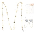 thumbnail image 1 of Face Cover Chain, Golden Mouth Muffle Fashionable Decorations Eyeglasses Chain  for Party, 1 of 7