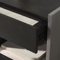 thumbnail image 4 of Safvaieh Couture Ottawa Modern Wood Nightstand, Black/Silver, 4 of 11