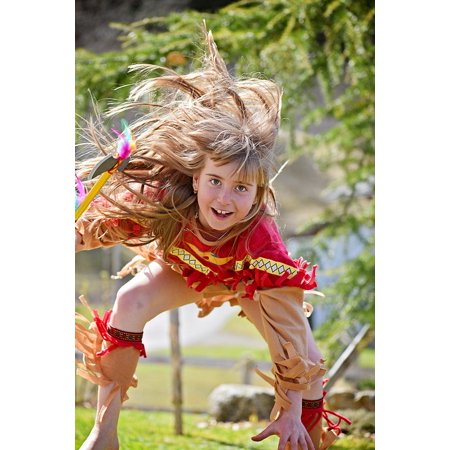 Peel N Stick Poster Of Human Girl Child Indian Blond Long Hair
