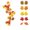 D, variant on Vibrant Colorful Artificial Maple Leaf Rattan, Fall Foliage Garlands, Decorative Vines for Fireplace, Dining Table, Home Interior, Halloween and Thanksgiving Seasonal Decor, B