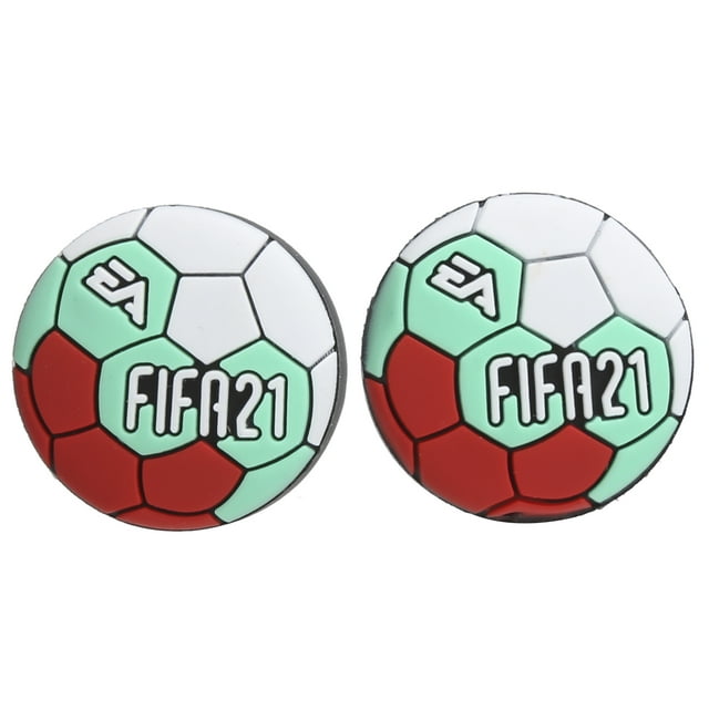 1 par de tapas de balancín de repuesto para accesorios de controlador de juegos PS4/PS5, color verde fútbol