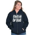 thumbnail image 4 of Seek First the Kingdom of God Quote Zip Up Hoodie Men's Women's Brisco Brands S, 4 of 6