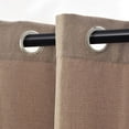 thumbnail image 2 of Linen Insulated Energy Efficient Blackout Grommet Curtain Panel Set for Privacy, 52" x 84", Acorn by Blue Nile Mills, 2 of 8