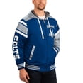 thumbnail image 3 of Men's G-III Sports by Carl Banks Royal/Gray Indianapolis Colts Extreme Full Back Reversible Hoodie Full-Zip Jacket, 3 of 3