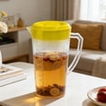 thumbnail image 6 of RICHMJ Gallon Plastic Pitchers with Lids ,10×8 in Iced Tea Pitchers with Twist Cover BPA-Free, Dishwasher & Freezer Safe, Ideal for Water, Juice & Fridge Storage （Yellow）, 6 of 6