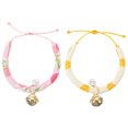 thumbnail image 3 of 2Pcs Rabbit Cat Adjustable Collar Delicate Pet Cloth Collar Pet Safety Collar, 3 of 7