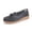 Black, variant on Women's Slip-On Loafers with Braided Strap Comfortable Wide Width Flats Nurse Shoes Breathable Casual Flats for Office Business and Nursing