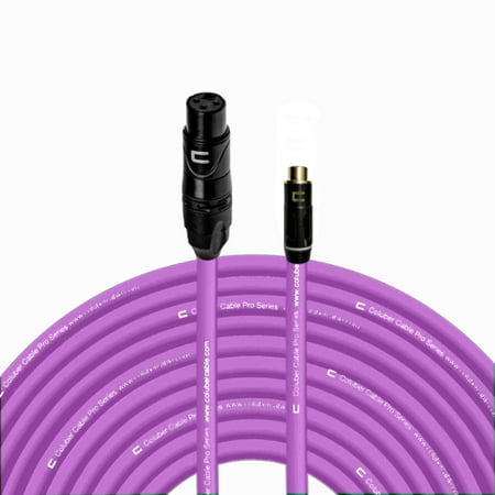 Coluber Cable Unbalanced XLR Female Cable to RCA Female Pro Audio Connector