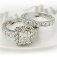 thumbnail image 6 of SuperJeweler 2 1/4 Carat Princess Shape Halo Diamond Bridal Set In 14 Karat White Gold For Women, 6 of 6