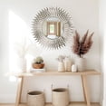 thumbnail image 3 of BRH-M530-SA Crystorama Lighting Broche - Mirror-30 Inch Tall and 30 Inch Wide-Antique Silver Finish, 3 of 7