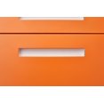 thumbnail image 5 of 3-Drawer Mobile File Cabinet with 5-Wheel Design, Anti-Tilt Design Vertical Metal Filing Cabinet with Folding Key for Legal/Letter/A4 File Storage, Orange, 5 of 9