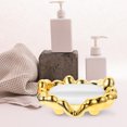 thumbnail image 2 of Shisuyan Kitchen Soap and Sponge Holder Golden ABS Self Draining 1Pcs, 2 of 8