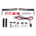 thumbnail image 4 of RC Crawler Car Bumper, Aluminium Alloy With LED Lights RC Car Rear Bumper, For RC Crawler Car RC Model Vehicle RC Model Car 1/10 RC Car, 4 of 8
