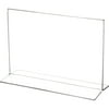 Plymor Clear Acrylic Sign Display / Literature Holder (Bottom-Load), 9" W x 6" H (12 Pack)