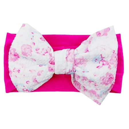 

Dadaria Hair Bows for Girls Toddler Baby Girls Multiple Colors Bow Hair Band Print Children Hair Accessories Hot Pink One Size Boys Girls