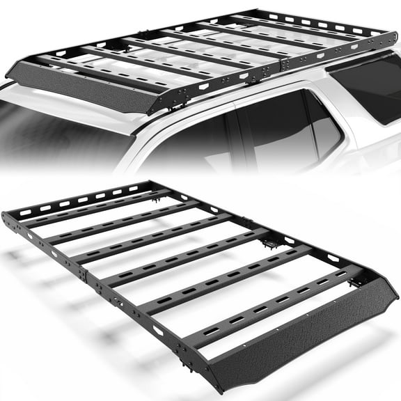 POFENZE 4Runner Roof Rack for 2010-2024 Toyota 4Runner 93.6” Cross Bars Cargo Carrier Basket for 4Runner