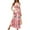 Red-womens dresses, variant on Summer Saving Wycnly Formal Dresses for Women Sleeveless Halter Floral Print Summer Maxi Dresses Tie Waist Flowy Swing Bohemian Dress Red S