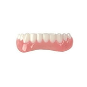 Willstar Comfortable Whitening False Teeth Fake Cosmetic Tooth Denture Silicone Upper Lower Teeth Smile Beauty Tool Oral Care