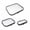 Black, variant on YEMNPIOS 3 Pcs Hard Clear Zipper Case Transparent Zipper Hard Pouch for Snacks Makeup Bag Plastic Cosmetic Bag Portable Travel Organizer for Makeup Storage（Black）