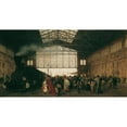 thumbnail image 2 of Karl Karger 24x15 Black Ornate Framed Double Matted Museum Art Print Titled: Arrival of a Train at the Northwest Station in Vienna (1875), 2 of 5
