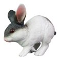 thumbnail image 1 of Artificial Rabbit Decor Simulated Plastic Model Rabbit Model Figurine Adornment Ornament Home Animal Decor Home Adornment for Home Landscape (Black and White), 1 of 8
