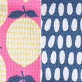 thumbnail image 2 of RITZ Lemon & Speckle Microfiber Dish Cloth Set, 6-Piece, Retro Citron Grove & Navy Dash Pattern, 12" x 12", 80% Recycled, 2 of 6
