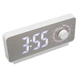 thumbnail image 4 of Reloj despertador digital Reloj despertador con espejo y luz LED recargable -10C?50C Reloj de cuenta regresiva de temperatura para dormitorio, oficina, cocina y coche, 4 of 5