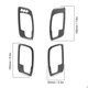 thumbnail image 4 of Embellecedor de Manija de Puerta Interior de Fibra de Carbono de Lujo para 2011-2014 Molduras de 4 Piezas con Resistencia a los Rayos UV ANGGREK  Otros, 4 of 8