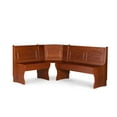 thumbnail image 3 of Linon Varden Farmhouse Corner Dining Breakfast Nook with Storage. Walnut, 3 of 12