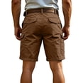 thumbnail image 5 of UDAUDU Men's Cargo Shorts Athletic Summer Casual Work Relaxed Fit Shorts Breathable Lightweight Outdoor Hiking Camping Short Pants Coffee 3XL, 5 of 9