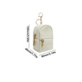 thumbnail image 2 of Mini Coin Purse, Durable Compact Key Wallet, Backpack Shape Mini Bag for Keys Small Items Gift, Beige, 2 of 3