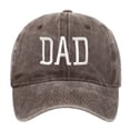 thumbnail image 3 of HNMKIU Embroidered Baseball Cap for Father's Day Featuring Classic DAD Design on Adjustable Style Hat Coffee,One Size, 3 of 3