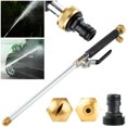 thumbnail image 4 of Muyoka Pulverizador de alta presión Boquilla de pulverización de agua Varilla de lavado de metal Pulverizador de riego portátil con 2 boquillas Pulverizador de riego de jardín Herramienta de lanza de Muyoka Hogar, 4 of 7
