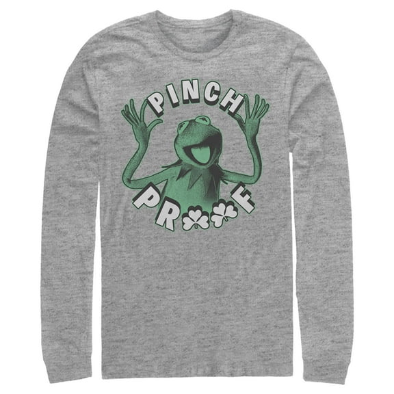 Men's The Muppets Pinch Proof Long Sleeve Shirt Athletic Heather X Large