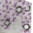 thumbnail image 3 of Ambesonne Japanese Grommet Curtain Single Panel, Cherry Branches Bloom, 50"x60", Lilac White Green, 3 of 5