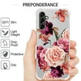 thumbnail image 5 of CoverON Phone Design For Samsung Galaxy A14 5G Case, Clear Flexible Soft Rubber Slim TPU Cover, Peony Flower, 5 of 7