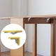 thumbnail image 3 of Bisagras plegables de 4 piezas, estante de bisagra atornillada de 90 grados con resorte, bisagra de acero inoxidable de cobertura total o media de 180 grados, bisagra invisible para gabinete, 3 of 4
