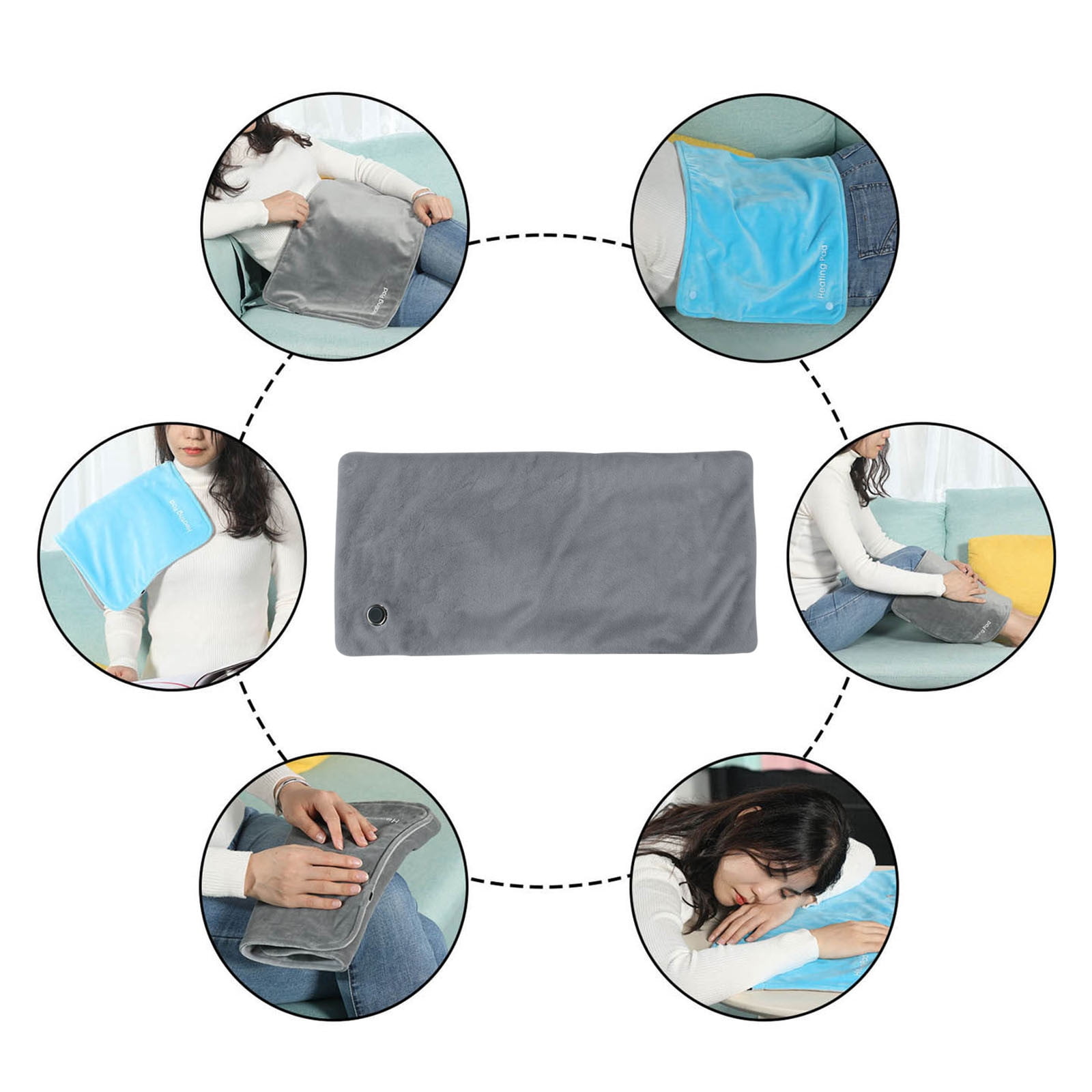 Kyusrd Three Level Temperature Controlled Blanket For Home And Office Use Multifunctional Hot Compress Single Person Blanket USB Heating Pad