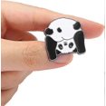 thumbnail image 2 of Pines esmaltados de la serie "Animal Insect" para mochilas, bolsos, sombreros, adorables broches de dibujos animados kawaii, insignias para amigos y familiares, blanco y negro, 25 x 25 mm, 2 of 5
