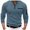 Blue, variant on Mens Shirts - Male Shirt Quarter Zip Work Daily Wear Long Sleeve Comfortable Plain Pocket Regular Fit Top,Mens Fall Shirts,Color:White,Size:M
