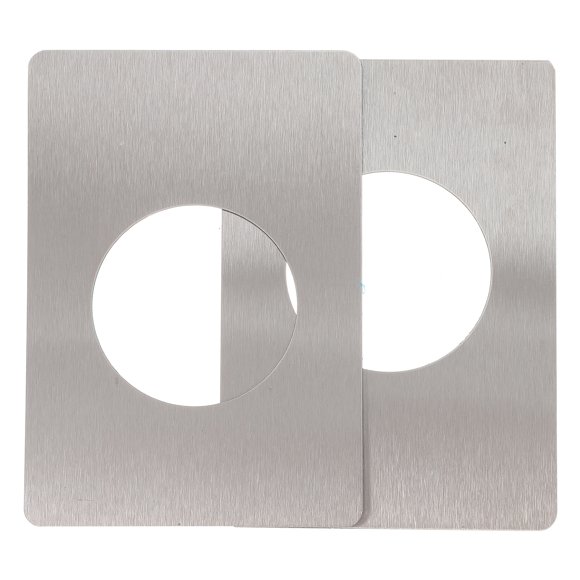 2pcs Furniture Door Knob Repair Plate Stainless Steel Door Reinforcement Plate